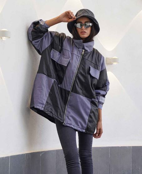 کاپشن تکه دوزی زنانه