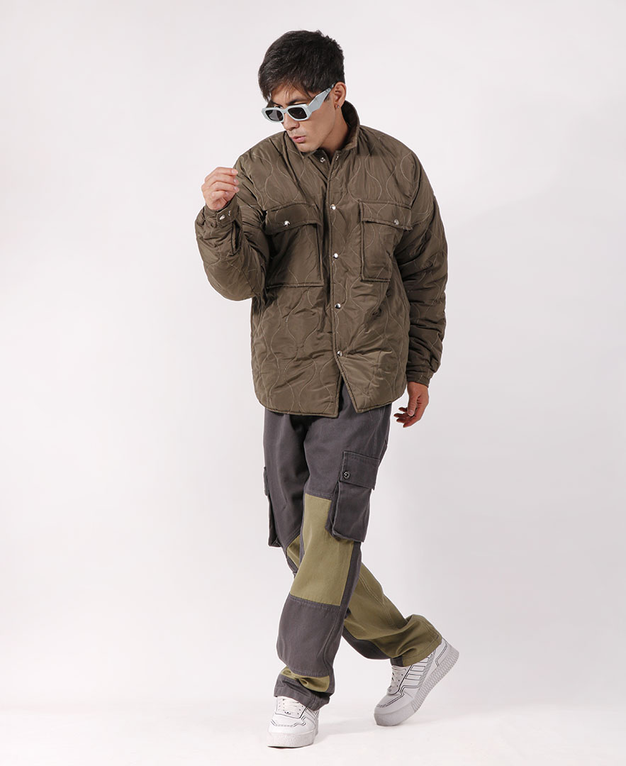 کاپشن ریشه دار مردانه