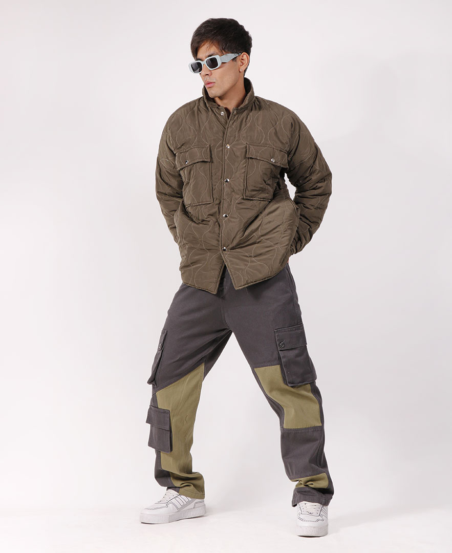 کاپشن ریشه دار مردانه