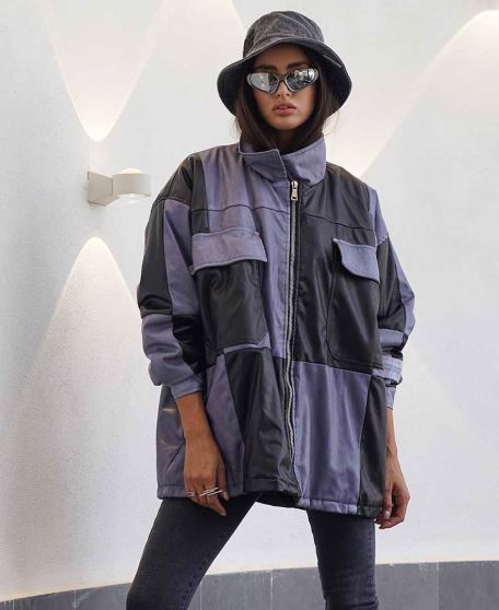 کاپشن تکه دوزی زنانه