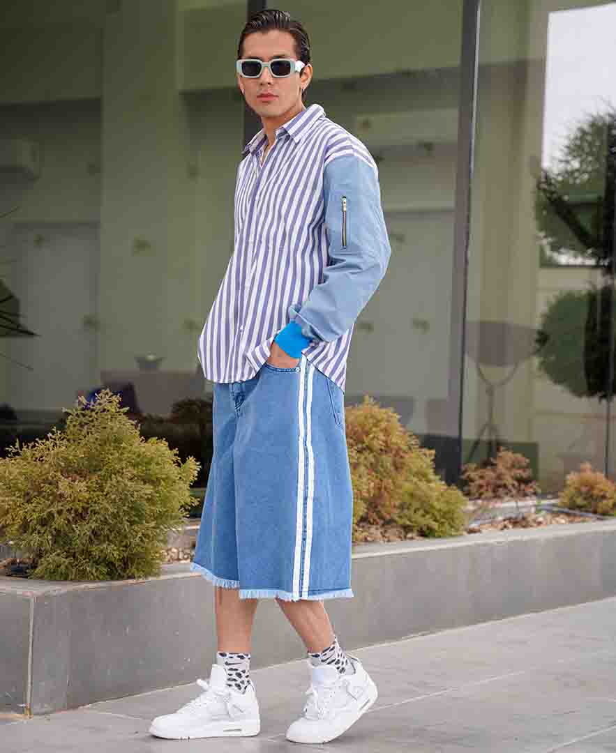 پیراهن ترکیبی مردانه