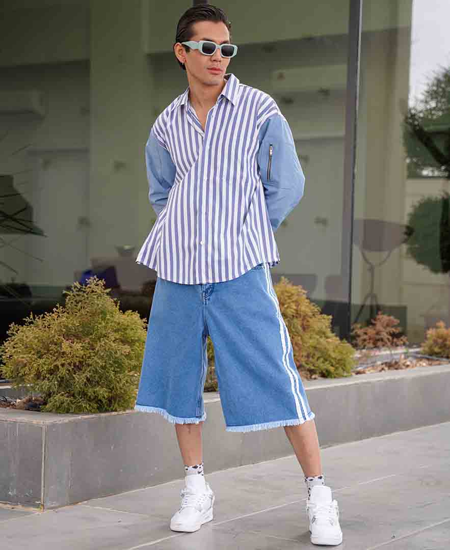 پیراهن ترکیبی مردانه