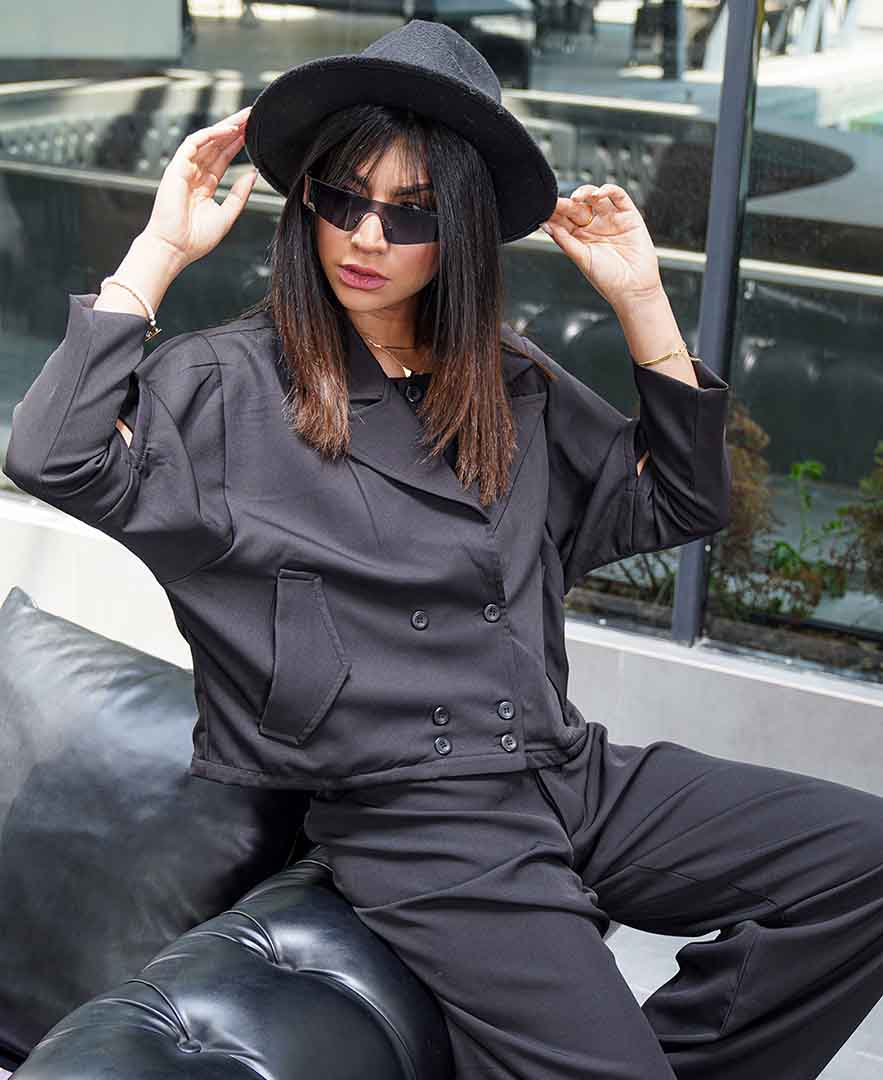 ست سرهمی و کت زنانه