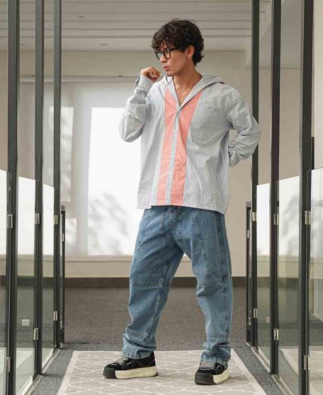 پیراهن ترکیبی مردانه