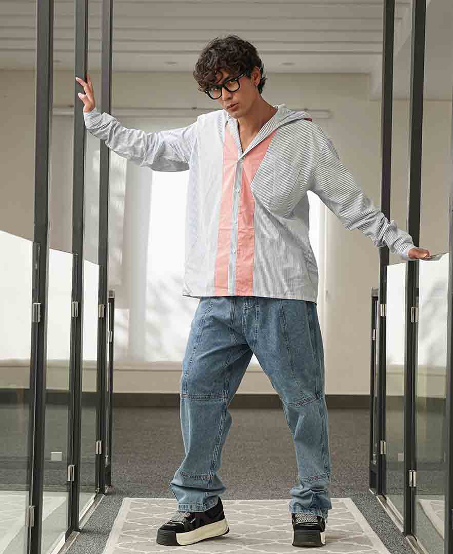 پیراهن ترکیبی مردانه