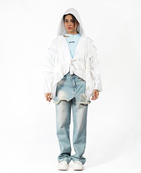 مانتو کلاه دار زنانه