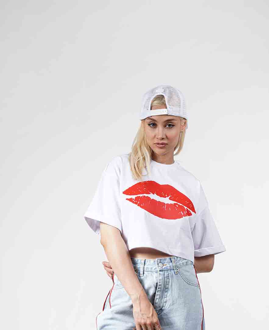 تیشرت چاپ دار زنانه