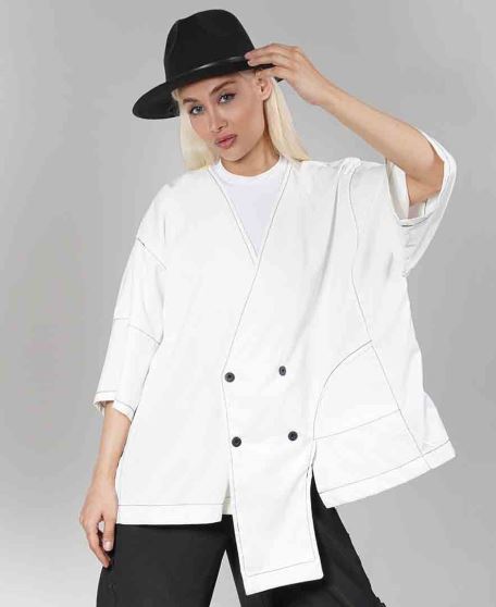 مانتو نامتقارن زنانه