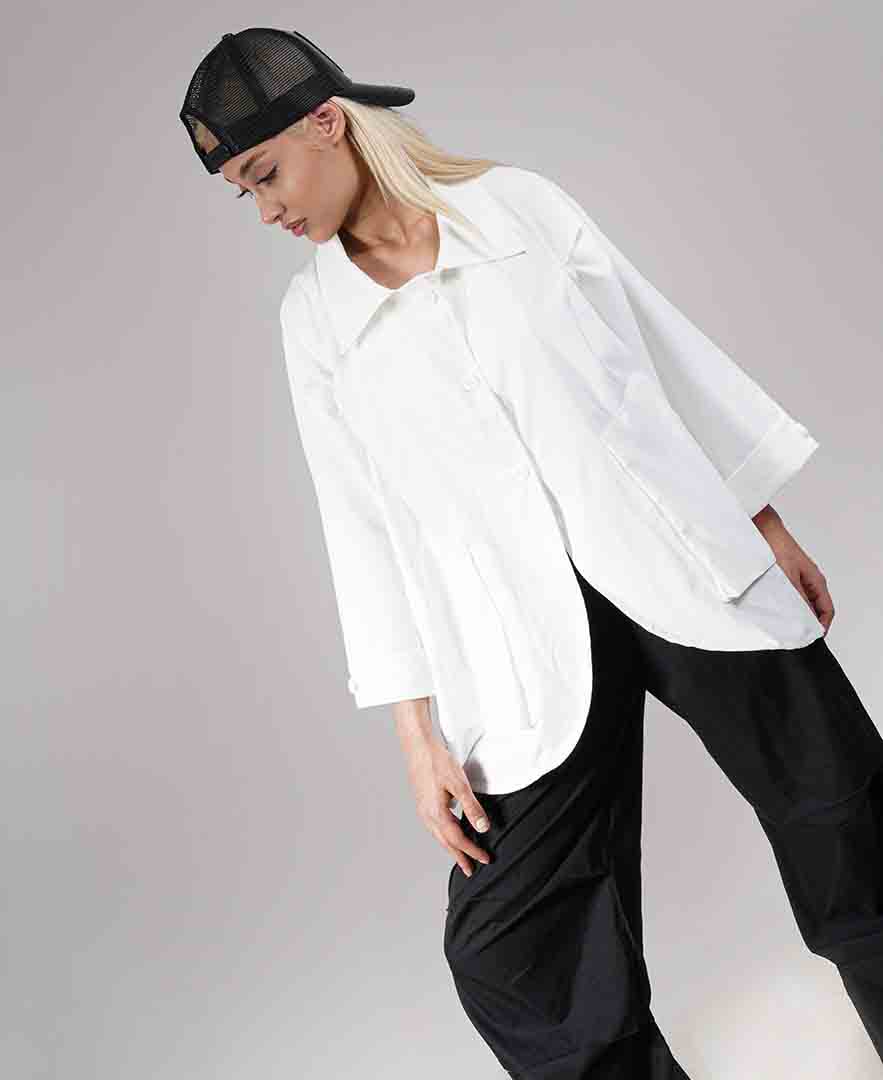 مانتو دکمه دار -