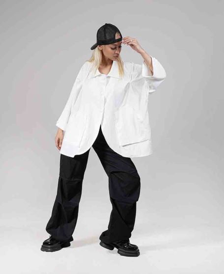 مانتو دکمه دار -