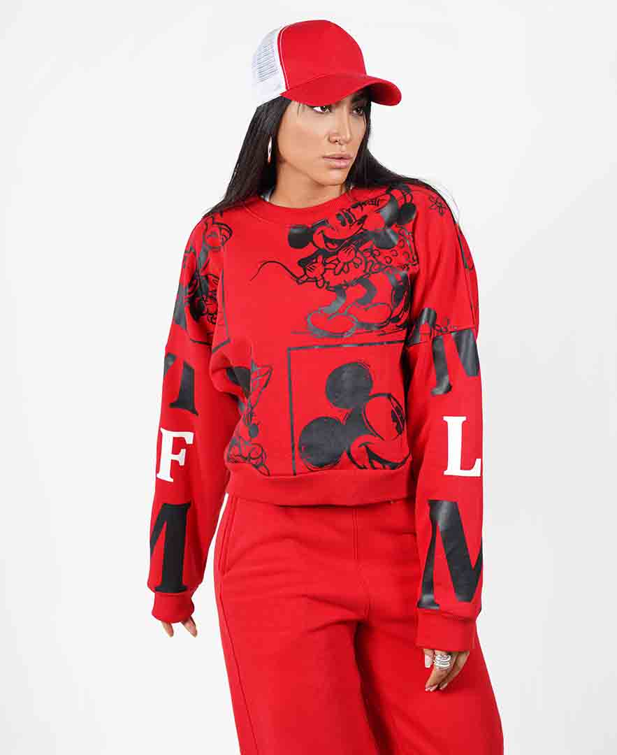 سوییشرت چاپ دار زنانه