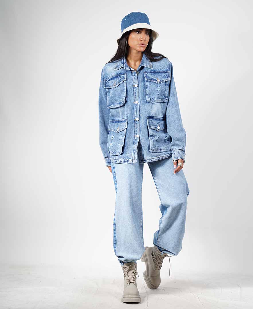 ژاکت جیب دار زنانه