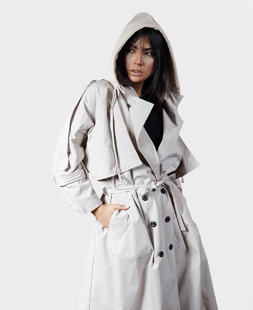 بارانی ترکیبی زنانه