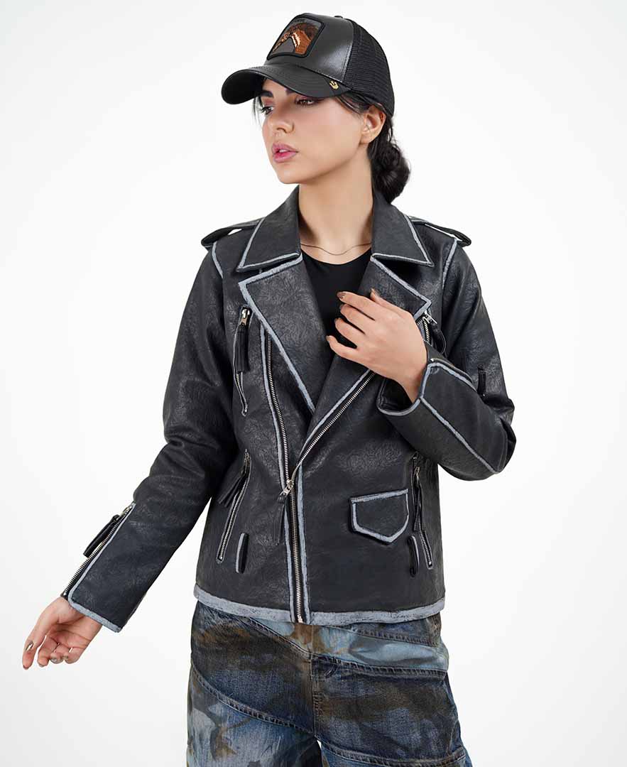 ژاکت زیپ دار زنانه