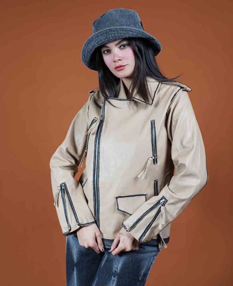 ژاکت زیپ دار زنانه