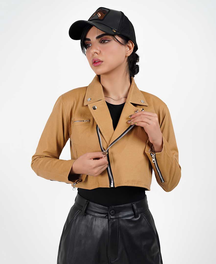 ژاکت زیپ دار زنانه