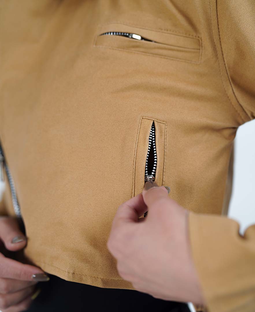 ژاکت زیپ دار زنانه