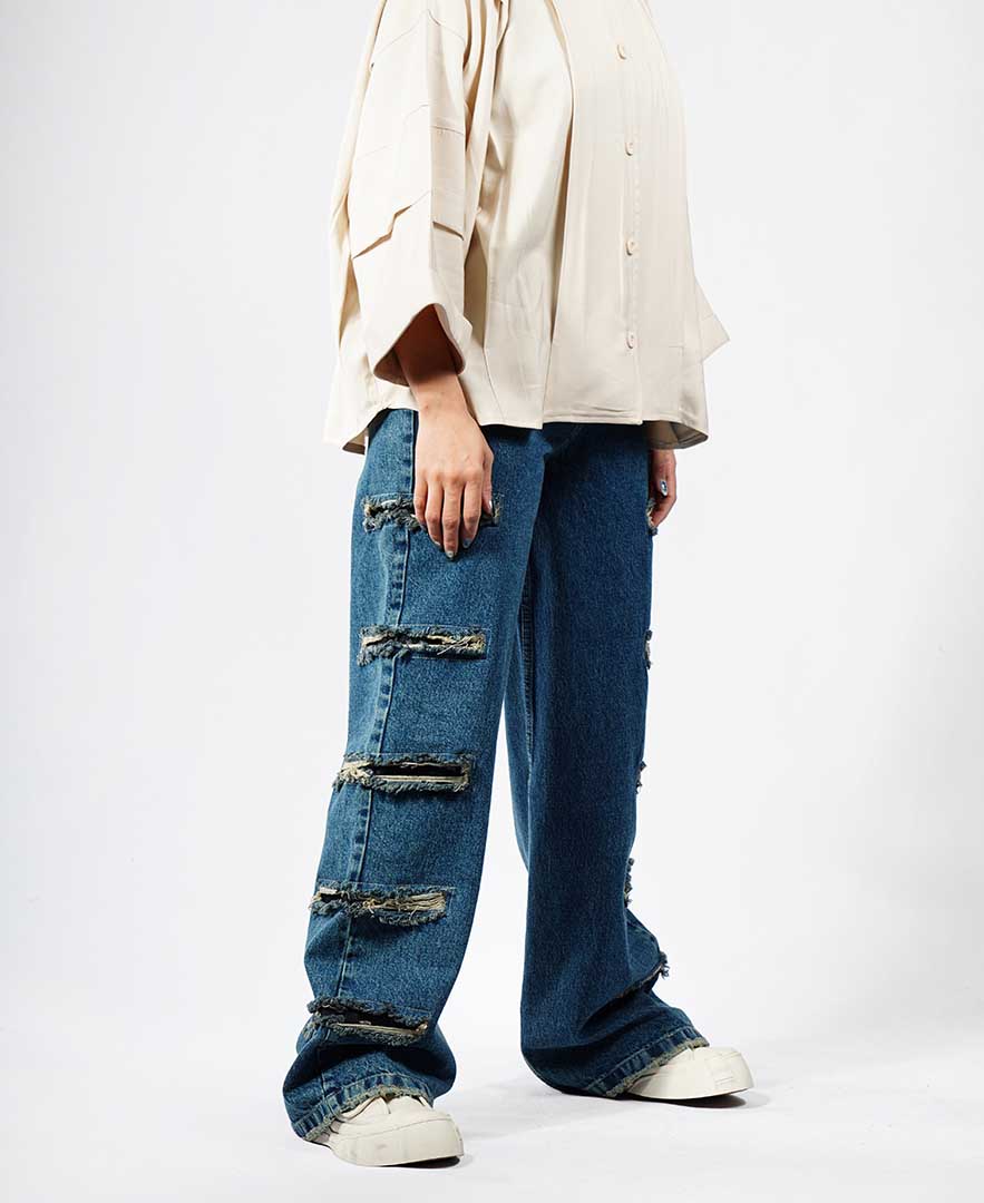 شلوار زاپ دار زنانه