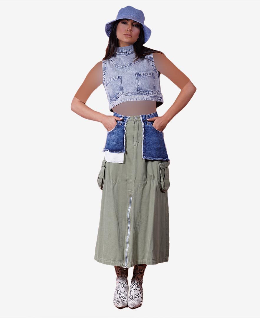 تاپ جیب دار زنانه