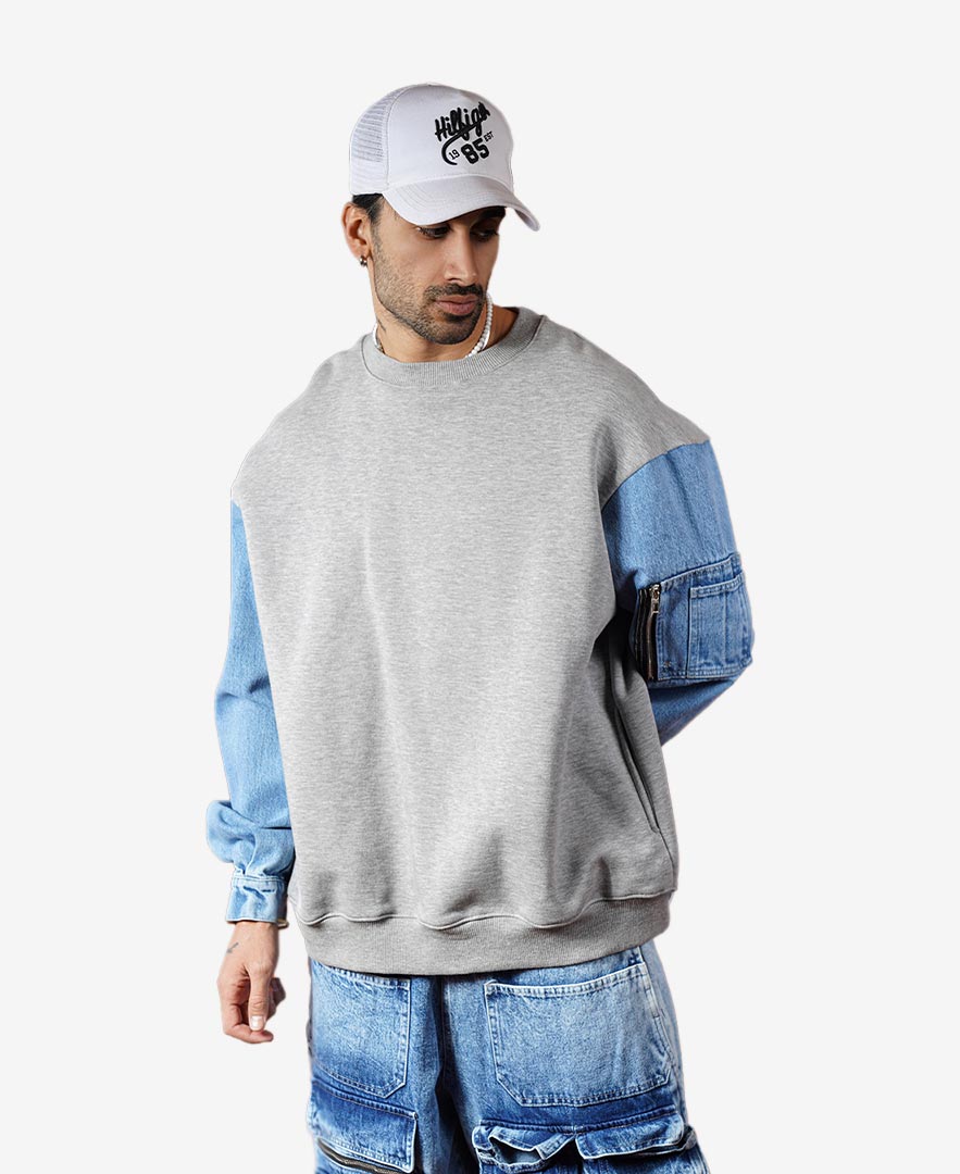 سوییشرت ترکیبی مردانه