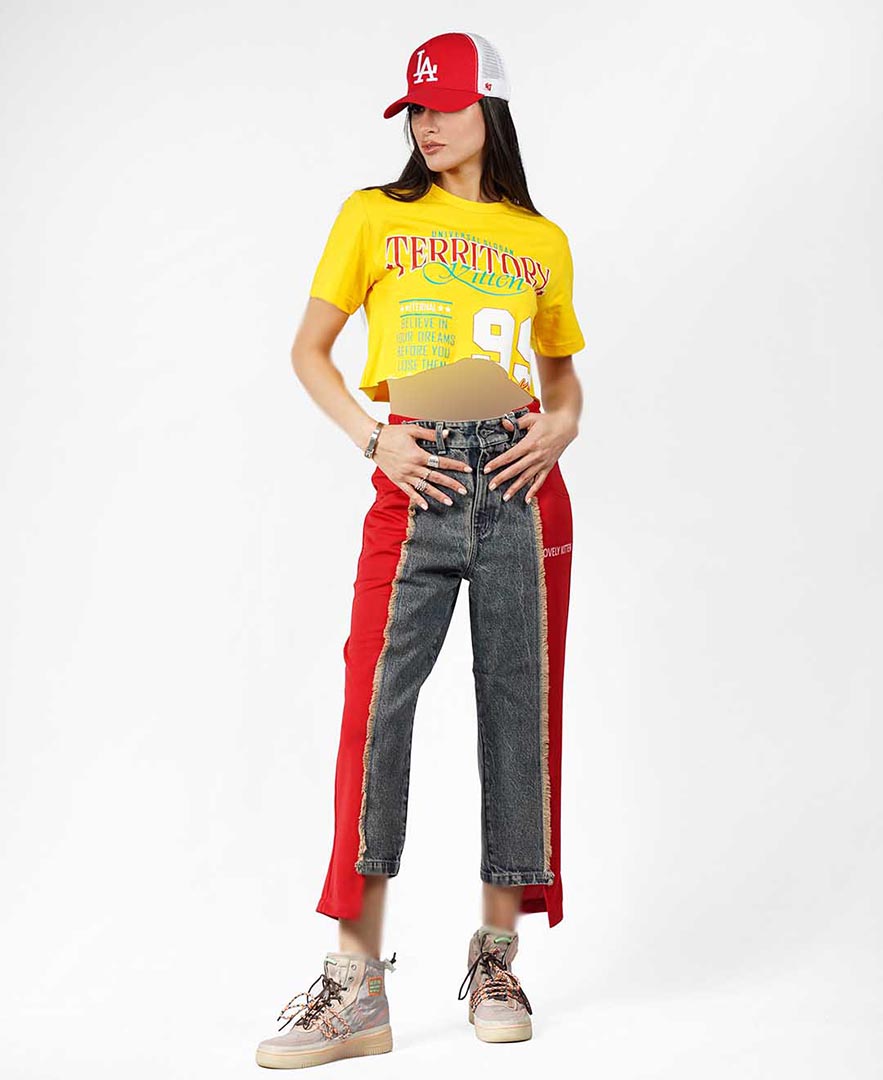 شلوار ترکیبی زنانه