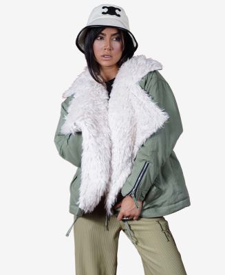 کاپشن خز دار زنانه