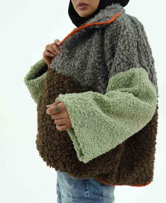 کاپشن ترکیبی زنانه