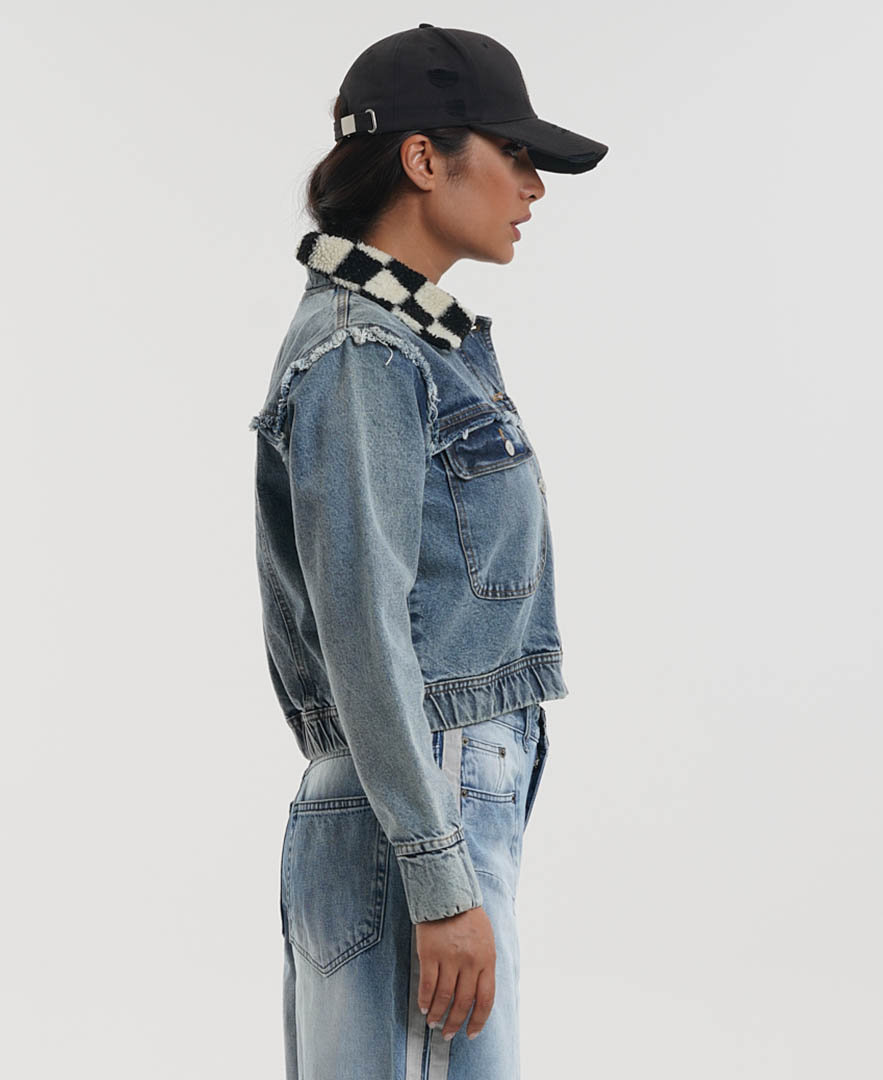 ژاکت ترکیبی زنانه