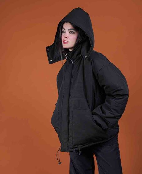 کاپشن کلاه دار زنانه