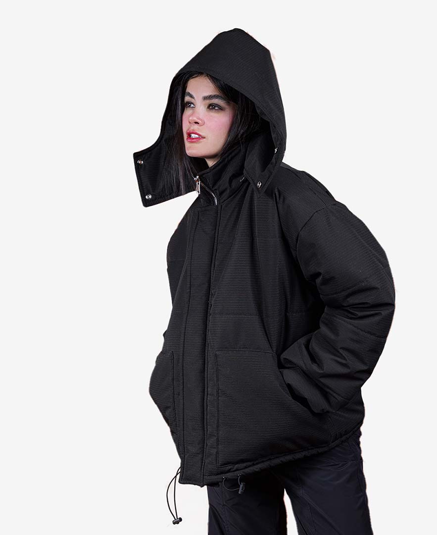 کاپشن کلاه دار زنانه