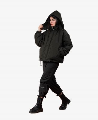 کاپشن کلاه دار زنانه