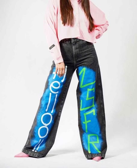 شلوار چاپ دار زنانه