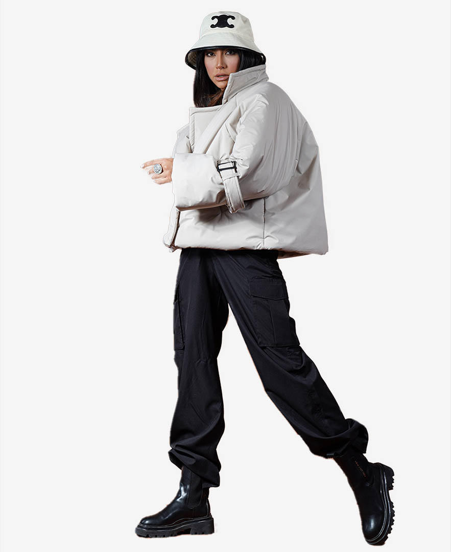 کاپشن بافت دار زنانه