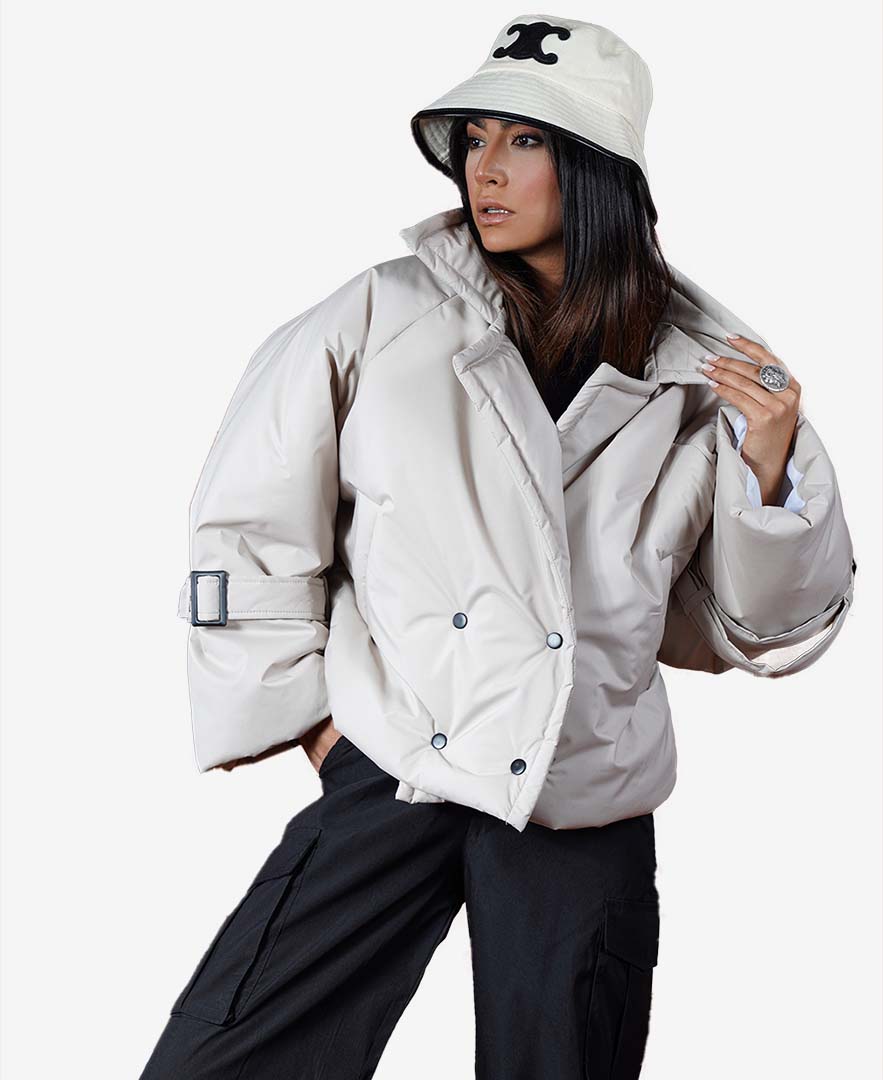 کاپشن بافت دار زنانه