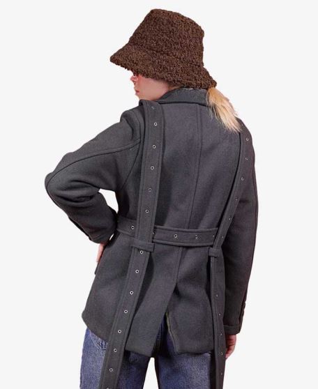 پالتو پرچ دار زنانه