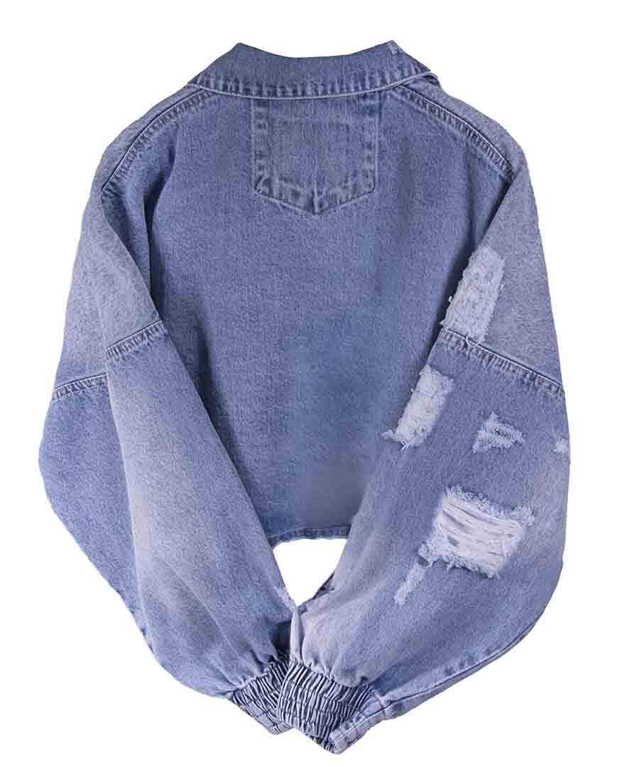 ژاکت آستین پفی زنانه