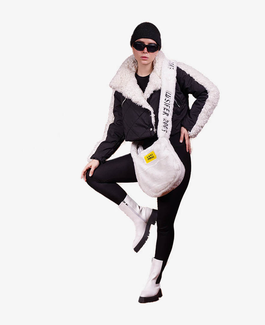 کاپشن ترکیبی زنانه