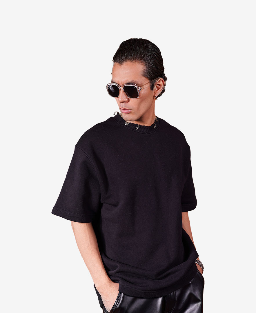 تیشرت پرچ دار مردانه