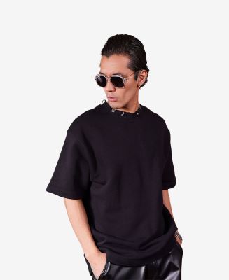 تیشرت پرچ دار مردانه