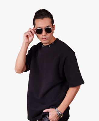 تیشرت پرچ دار مردانه