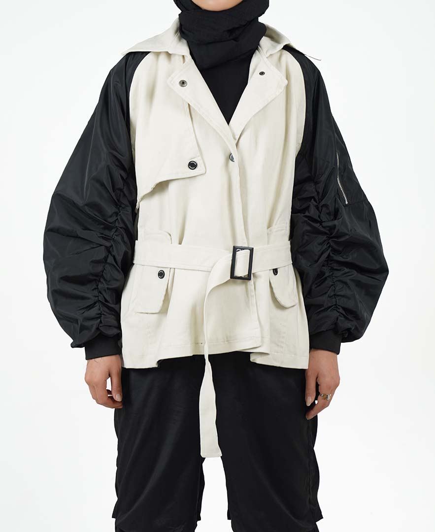 بارانی ترکیبی زنانه