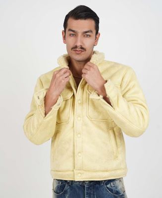 کاپشن یقه خز دار مردانه