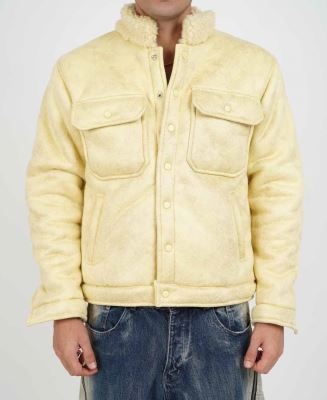 کاپشن یقه خز دار مردانه