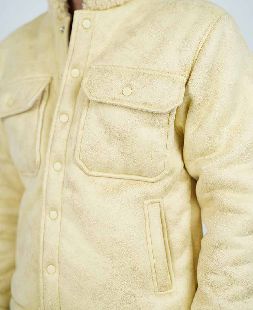 کاپشن یقه خز دار مردانه