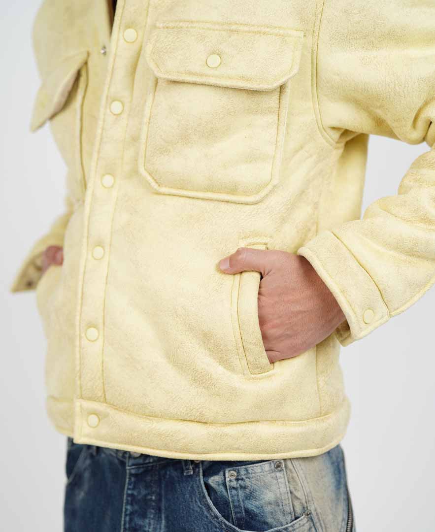 کاپشن یقه خز دار مردانه