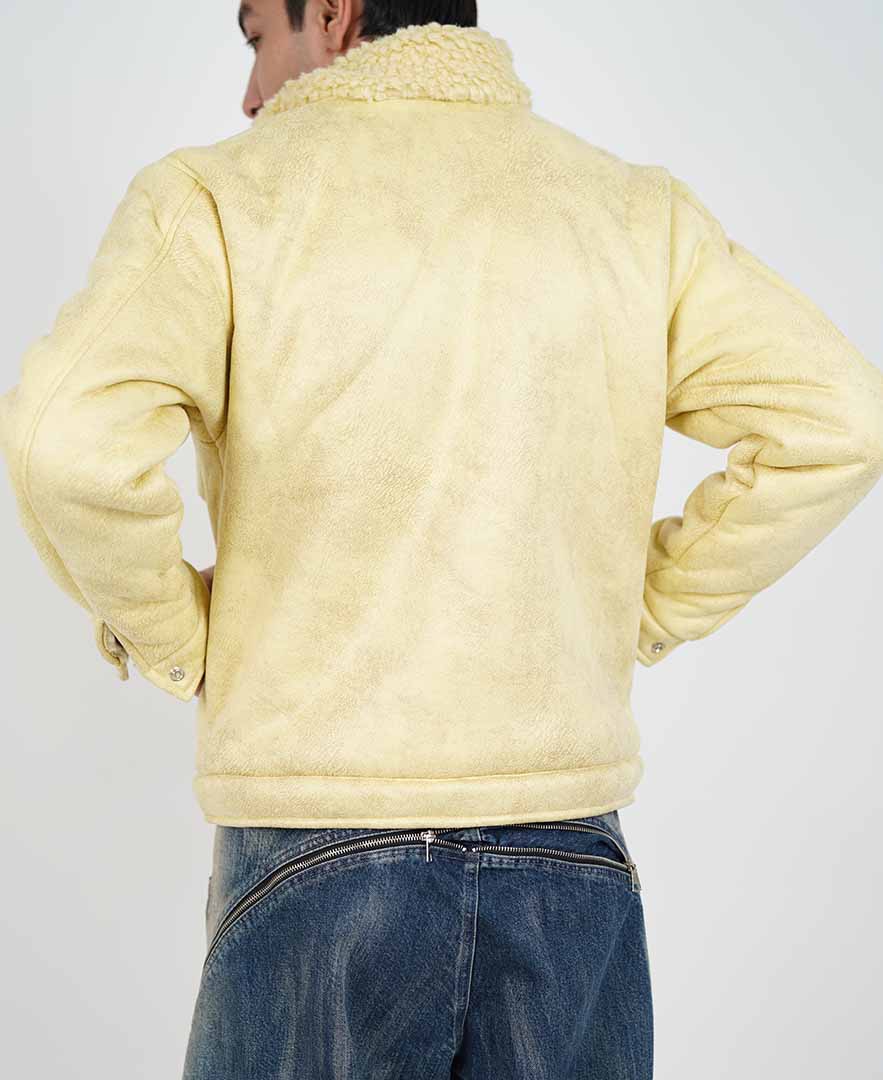 کاپشن یقه خز دار مردانه