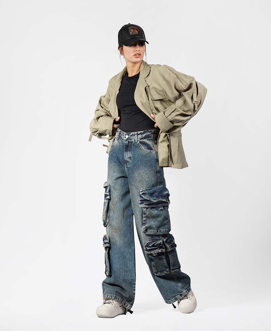 مانتو پرچ دار زنانه