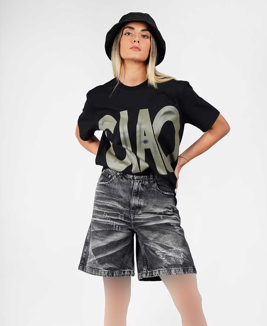 تیشرت چاپ دار زنانه