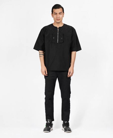 تیشرت نیم زیپ مردانه