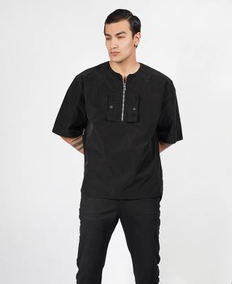 تیشرت نیم زیپ مردانه